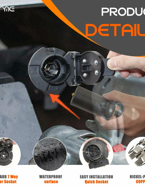 Load image into Gallery viewer, UNORME OEM Style Replacement 7-Way RV Blade Socket 7-Way Connector
