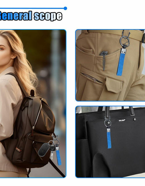 Load image into Gallery viewer, KITUREK Leather Car Fob Keychain 360° Rotatable Anti-lost D Ring Coffee
