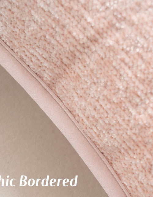 Load image into Gallery viewer, FUTEI Pink Chenille Throw Pillow Covers 22x22 Inch Set of 2 Soft Cozy Edge
