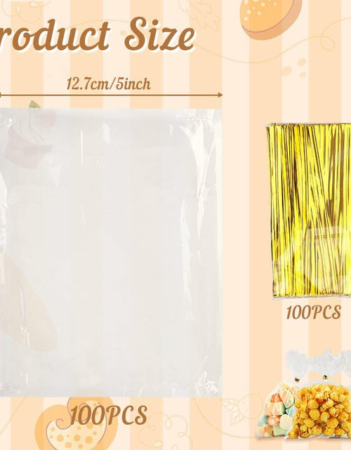 Load image into Gallery viewer, Clear Cellophane Gift Bags 5x7 Inch 200 Pcs with Twist Ties
