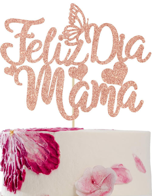 Load image into Gallery viewer, Feliz Dia Mama Cake Topper First Holy Communion Mothers Day Decor
