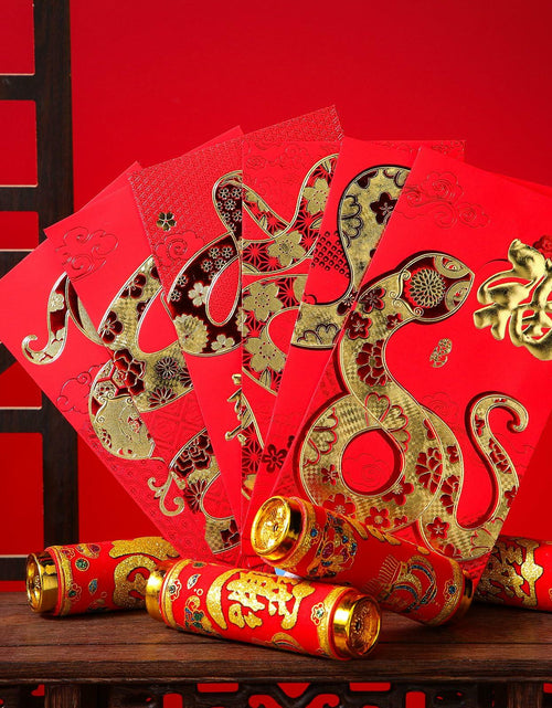 Load image into Gallery viewer, Marspark 36pcs 2025 Lunar Snake Year Red Envelopes Lucky Money Red
