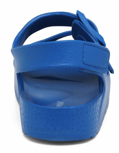 Load image into Gallery viewer, INMINPIN Toddler Buckle Sandals Comfort Open Toe Adjustable Strap Blue Size 5
