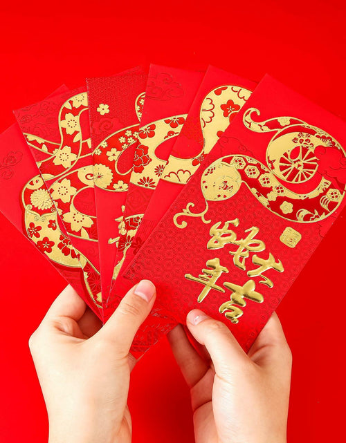 Load image into Gallery viewer, Marspark 36pcs 2025 Lunar Snake Year Red Envelopes Lucky Money Red
