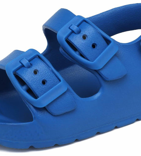 INMINPIN Toddler Buckle Sandals Comfort Open Toe Adjustable Strap Blue Size 5