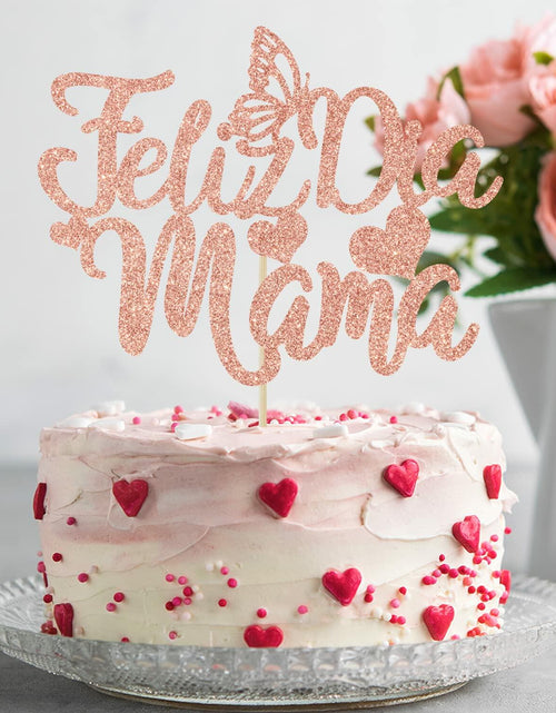 Load image into Gallery viewer, Feliz Dia Mama Cake Topper First Holy Communion Mothers Day Decor
