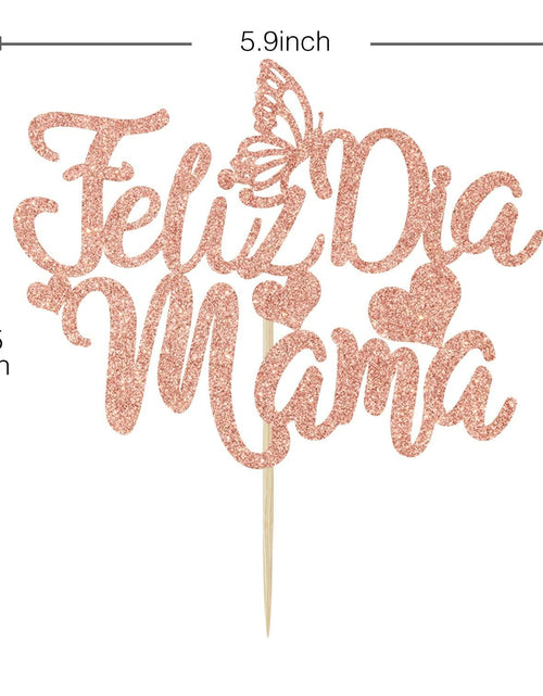 Load image into Gallery viewer, Feliz Dia Mama Cake Topper First Holy Communion Mothers Day Decor
