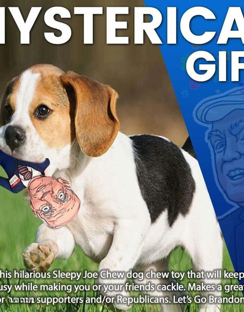 Load image into Gallery viewer, Pesky Patriot Sleepy Joe Biden Dog Toy Let’s Go Brandon 12" Durable Polyester
