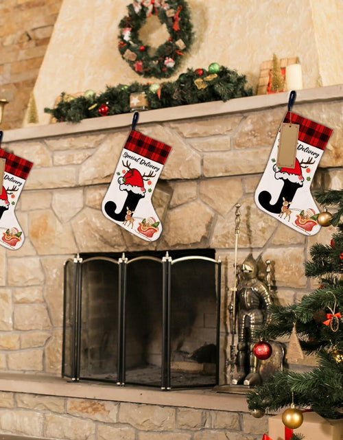 Load image into Gallery viewer, TSUYAWU Letter J Christmas Stocking Holiday Decoration 18x12 Inch
