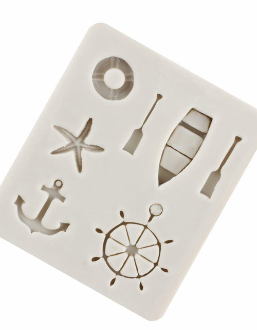 Load image into Gallery viewer, YANQINMS Silicone Rudder Anchor Sea Oar Fondant Mold for Cake Decorating
