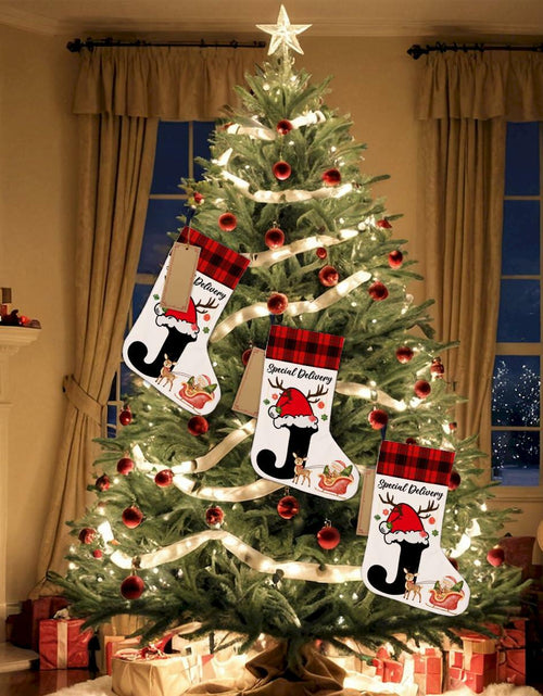 Load image into Gallery viewer, TSUYAWU Letter J Christmas Stocking Holiday Decoration 18x12 Inch
