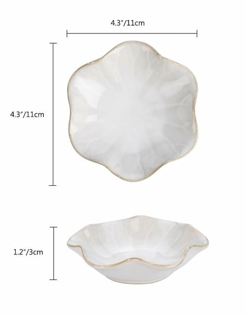 Load image into Gallery viewer, 2PCS Lotus Leaf Ring Holder Dish Ceramic Trinket Tray White Light Green
