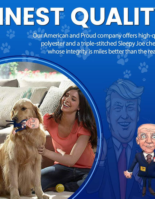 Load image into Gallery viewer, Pesky Patriot Sleepy Joe Biden Dog Toy Let’s Go Brandon 12" Durable Polyester
