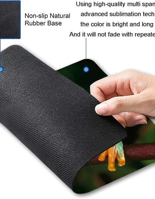 Load image into Gallery viewer, Personalized Rectangular Gaming Mouse Pad Oil Painting Frog Natural Rubber
