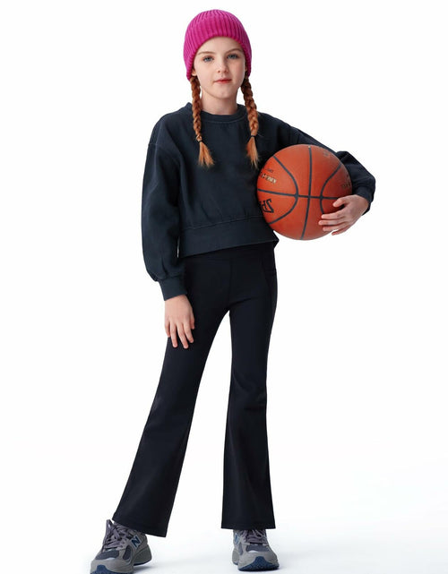 Load image into Gallery viewer, all about pants Kids' Activewear Leggings Girls' Yoga Pants Black 4 T
