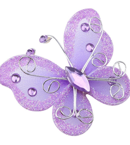 Yosoo Health Gear Wire Mesh Glitter Butterflies 24Pcs Sheer Wedding Decor