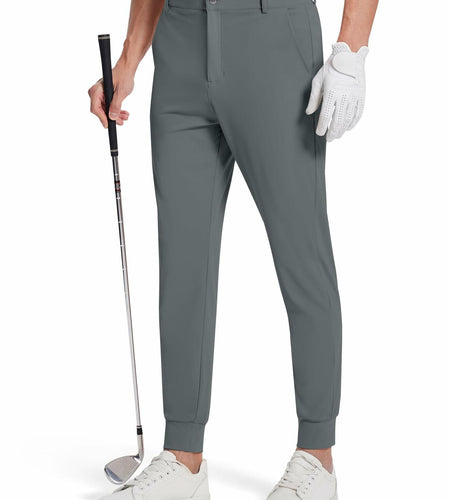 SERAMY Men's Golf Joggers Slim Fit Stretch Pants 5 Pockets Ink Gray Size XXL