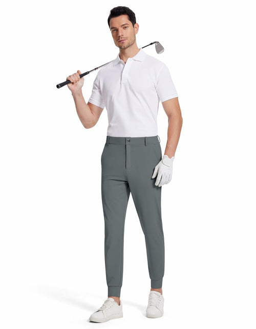 Load image into Gallery viewer, SERAMY Men's Golf Joggers Slim Fit Stretch Pants 5 Pockets Ink Gray Size XXL
