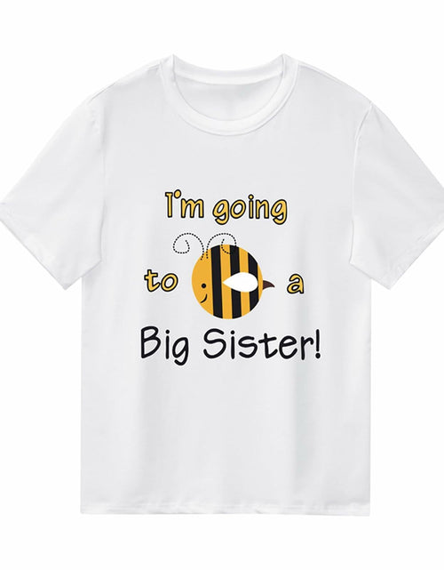 Load image into Gallery viewer, Promoted to Big Sister Baby Girl Tee Colorful Letters Pink Size 3-4 Years
