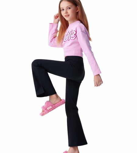 all about pants Kids' Activewear Leggings Girls' Yoga Pants Black 4 T