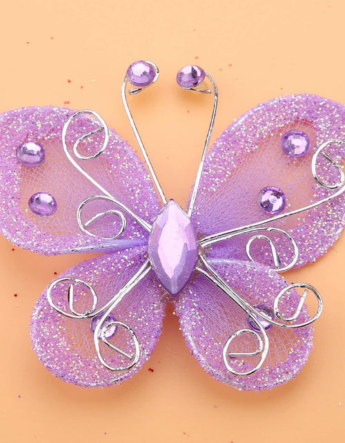 Load image into Gallery viewer, Yosoo Health Gear Wire Mesh Glitter Butterflies 24Pcs Sheer Wedding Decor
