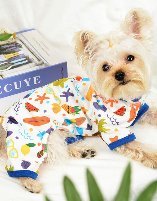 Load image into Gallery viewer, Dog Pajamas Small Chihuahua Yorkie Teacup Puppy Pjs Soft Pet Clothes Size 2XL
