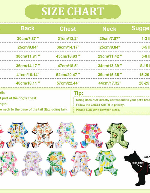 Load image into Gallery viewer, Dog Pajamas Small Chihuahua Yorkie Teacup Puppy Pjs Soft Pet Clothes Size 2XL
