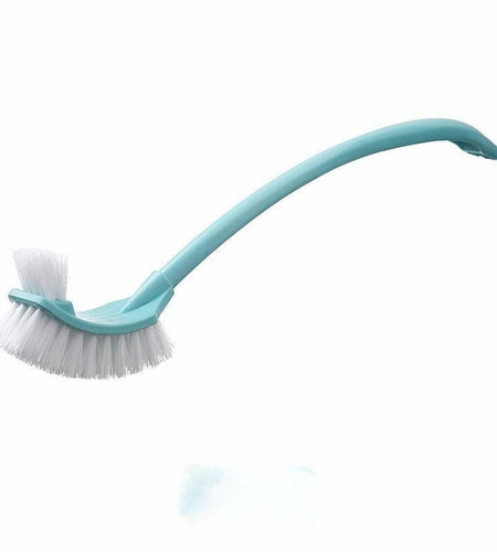 [Like New] Simple Toilet Brush Double Sided Clean Brush with Long Holder Green 1pc