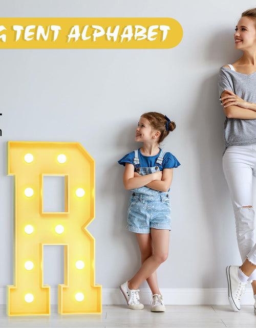 Load image into Gallery viewer, Foaky 3FT Marquee Light Up Letter R Party Decor Foam Board Kit
