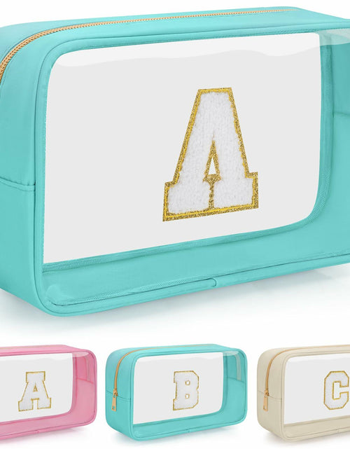 Load image into Gallery viewer, WELIDAY Personalized Initial Letter Makeup Bag V Green
