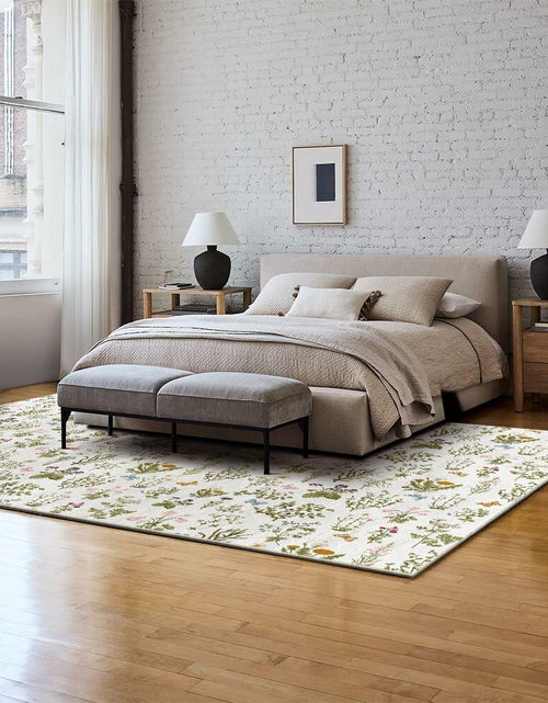 Load image into Gallery viewer, Artoid Mode Wild Floral Antique Herbs Area Rug Home Decor 5x7 Feet
