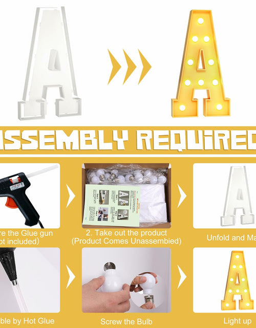 Load image into Gallery viewer, Foaky 3FT Marquee Light Up Letter R Party Decor Foam Board Kit

