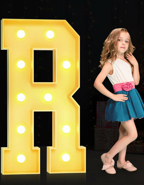 Load image into Gallery viewer, Foaky 3FT Marquee Light Up Letter R Party Decor Foam Board Kit
