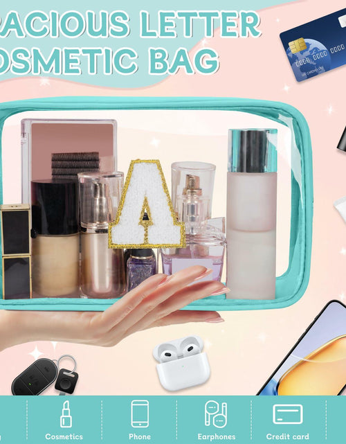 Load image into Gallery viewer, WELIDAY Personalized Initial Letter Makeup Bag V Green
