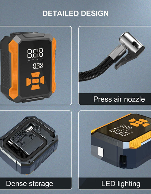 Load image into Gallery viewer, T&amp;Jero Portable Air Compressor 150PSI Cordless Digital Pressure Gauge Pump
