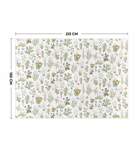 Artoid Mode Wild Floral Antique Herbs Area Rug Home Decor 5x7 Feet