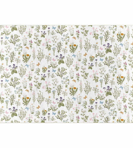 Artoid Mode Wild Floral Antique Herbs Area Rug Home Decor 5x7 Feet