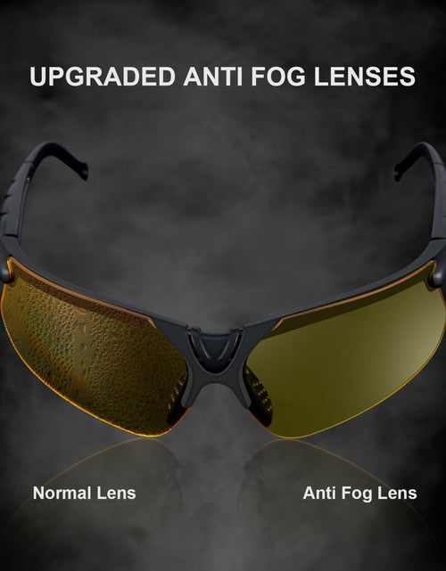 Load image into Gallery viewer, KEMIFON Shooting Safety Glasses Anti Fog Tactical Ballistic Grey Yellow Lenses
