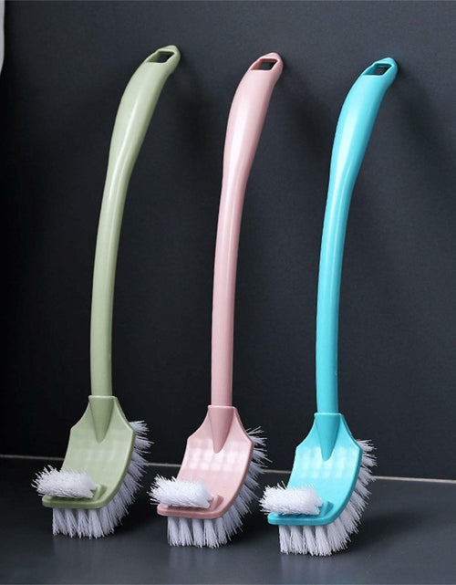 Load image into Gallery viewer, [Like New] Simple Toilet Brush Double Sided Clean Brush with Long Holder Green 1pc
