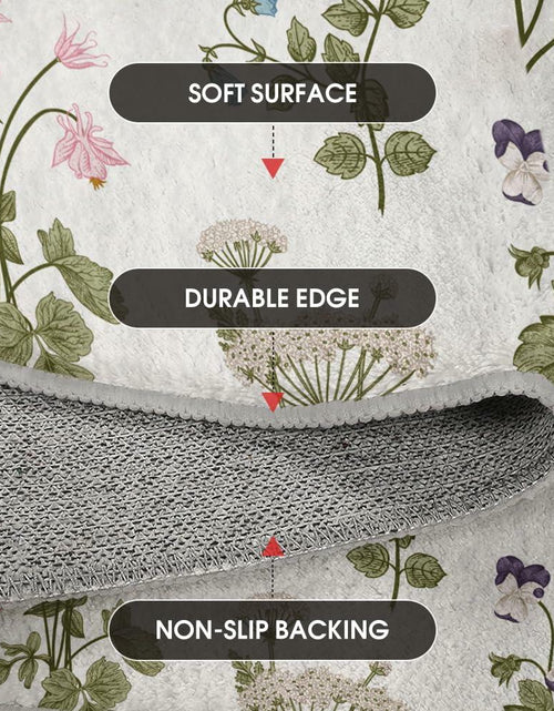 Load image into Gallery viewer, Artoid Mode Wild Floral Antique Herbs Area Rug Home Decor 5x7 Feet
