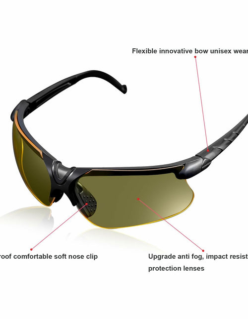 Load image into Gallery viewer, KEMIFON Shooting Safety Glasses Anti Fog Tactical Ballistic Grey Yellow Lenses

