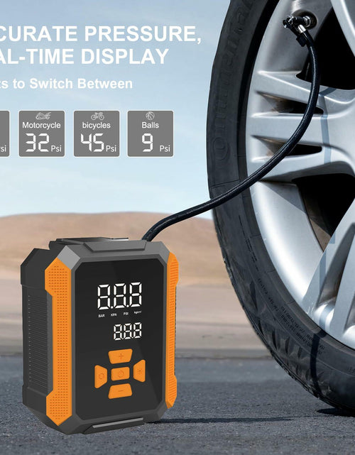 Load image into Gallery viewer, T&amp;Jero Portable Air Compressor 150PSI Cordless Digital Pressure Gauge Pump
