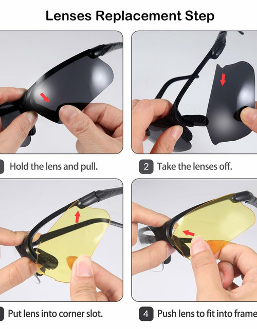 Load image into Gallery viewer, KEMIFON Shooting Safety Glasses Anti Fog Tactical Ballistic Grey Yellow Lenses
