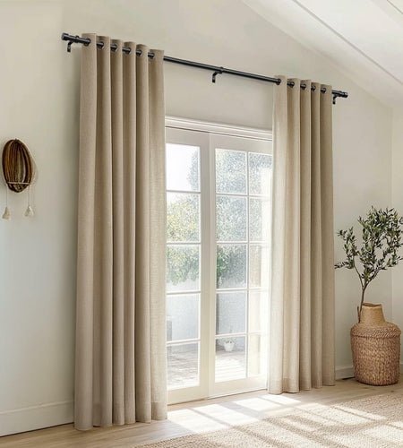 Zeerobee Adjustable Curtain Rod 66-120in Dark Grey Heavy Duty 1 Inch