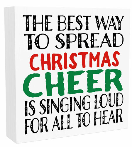 Christmas Holiday Decor Xmas Vacation Decorations 5x5 Inches Funny Sign