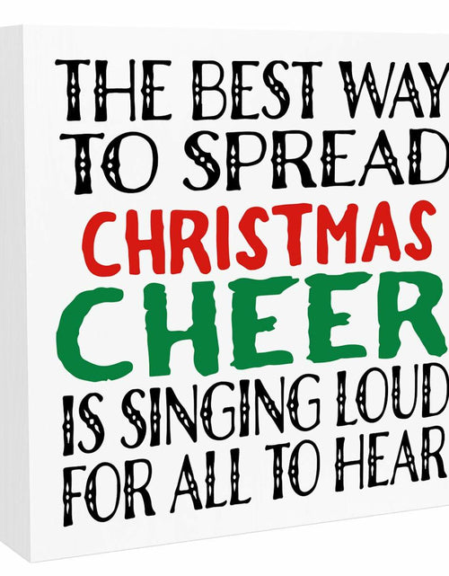 Load image into Gallery viewer, Christmas Holiday Decor Xmas Vacation Decorations 5x5 Inches Funny Sign
