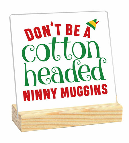 Christmas Vacation Acrylic Desk Decor Sign Clear 4x4 Inch Holiday Xmas
