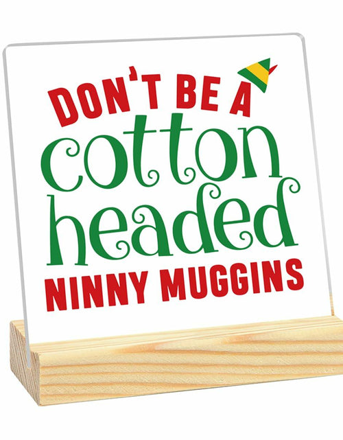 Load image into Gallery viewer, Christmas Vacation Acrylic Desk Decor Sign Clear 4x4 Inch Holiday Xmas
