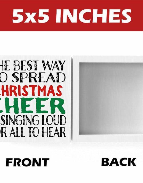 Load image into Gallery viewer, Christmas Holiday Decor Xmas Vacation Decorations 5x5 Inches Funny Sign

