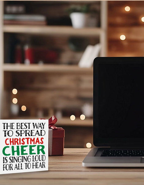 Load image into Gallery viewer, Christmas Holiday Decor Xmas Vacation Decorations 5x5 Inches Funny Sign
